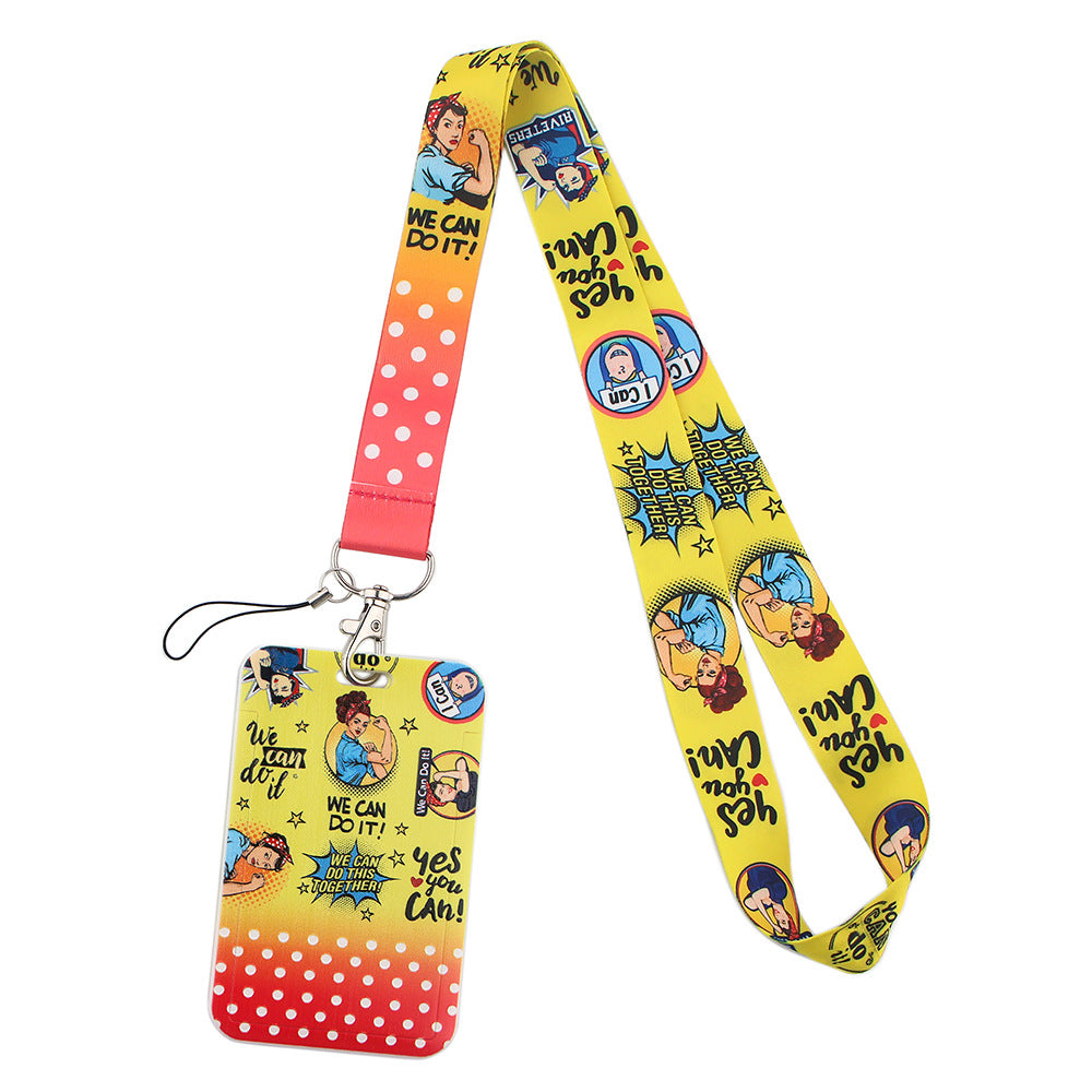 Wholesale Feminism Polyester Badge Lanyard