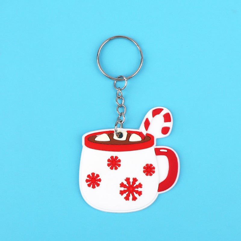 Wholesale Cute Kids Cartoon Christmas Series Cup Keychain