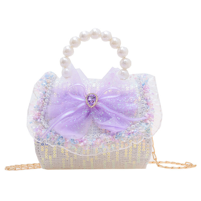 Wholesale PVC Children Pearl Portable Fragrance Coin Purse