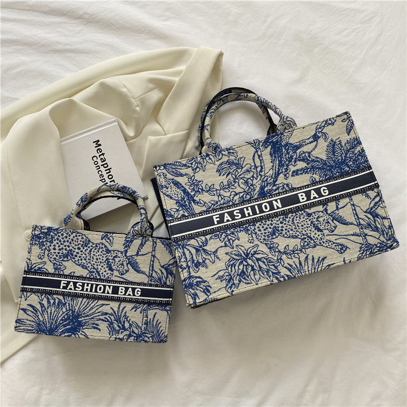 Wholesale Simple Fashion Tote Retro Large Flower Handbag