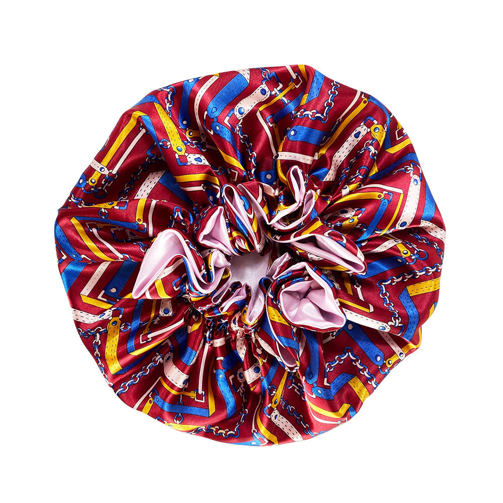 Planta de doble capa de poliéster al por mayor sombreros para dormir impresos