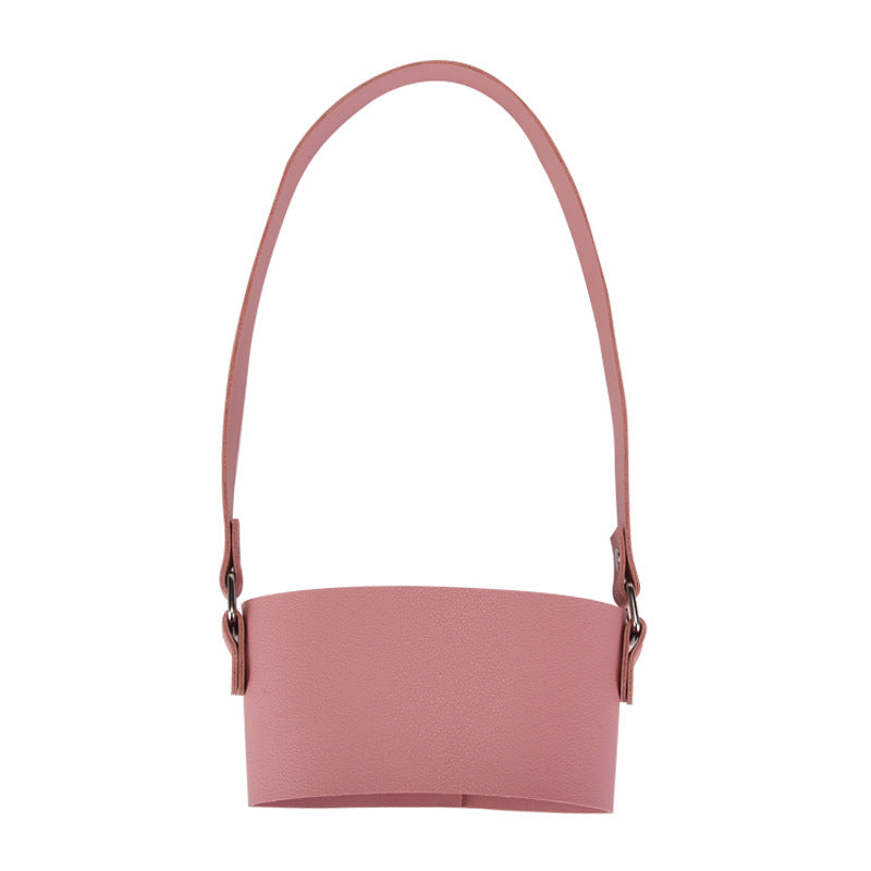Wholesale Portable Cup Cover Thickened Accessories Portable Leather Anti-slip Cup Cover
