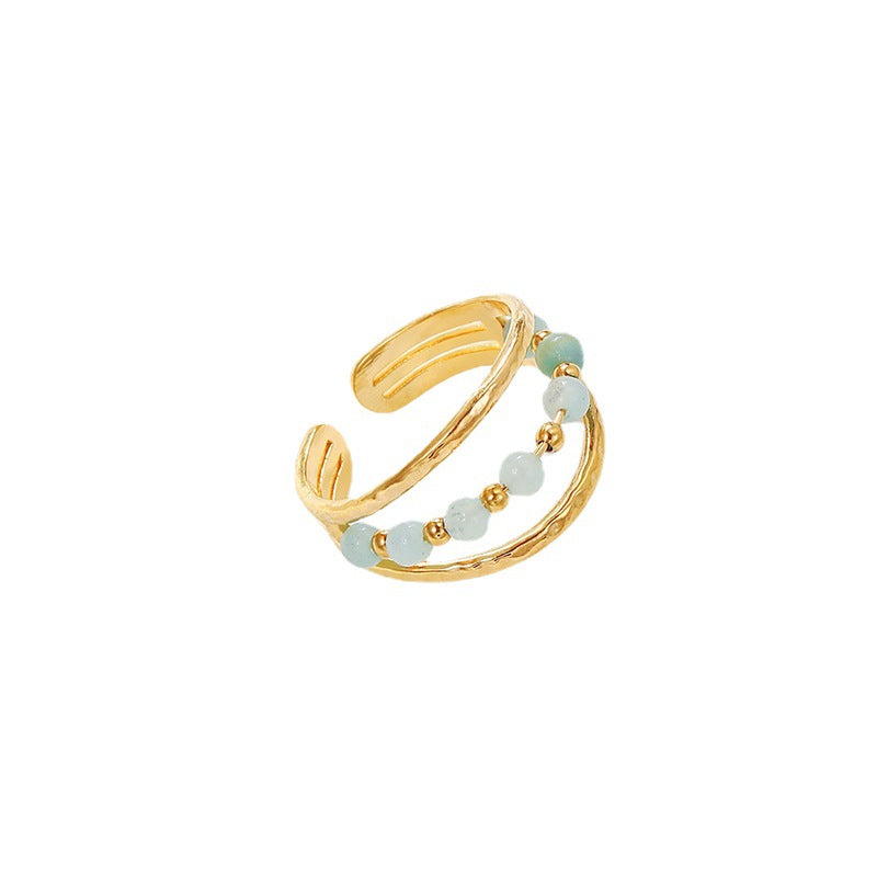 Anillo de acero inoxidable al por mayor anillo abierto