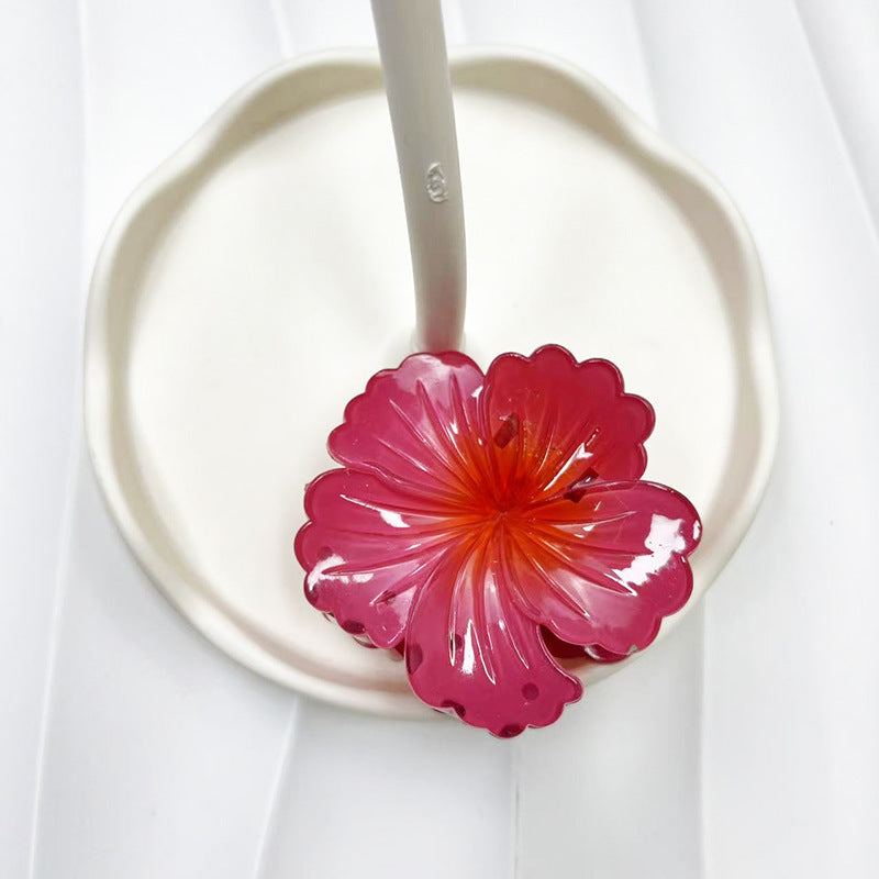 Wholesale Curly Flower Women's Fashion High-end Women's Shark Clip Hair Accessories