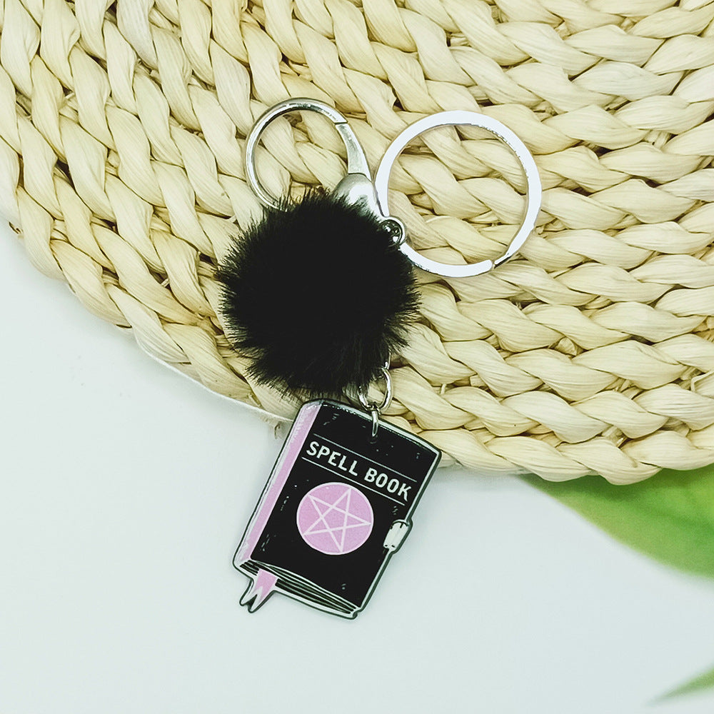 Keychain de mariposa de corazón acrílico de acrílico al por mayor