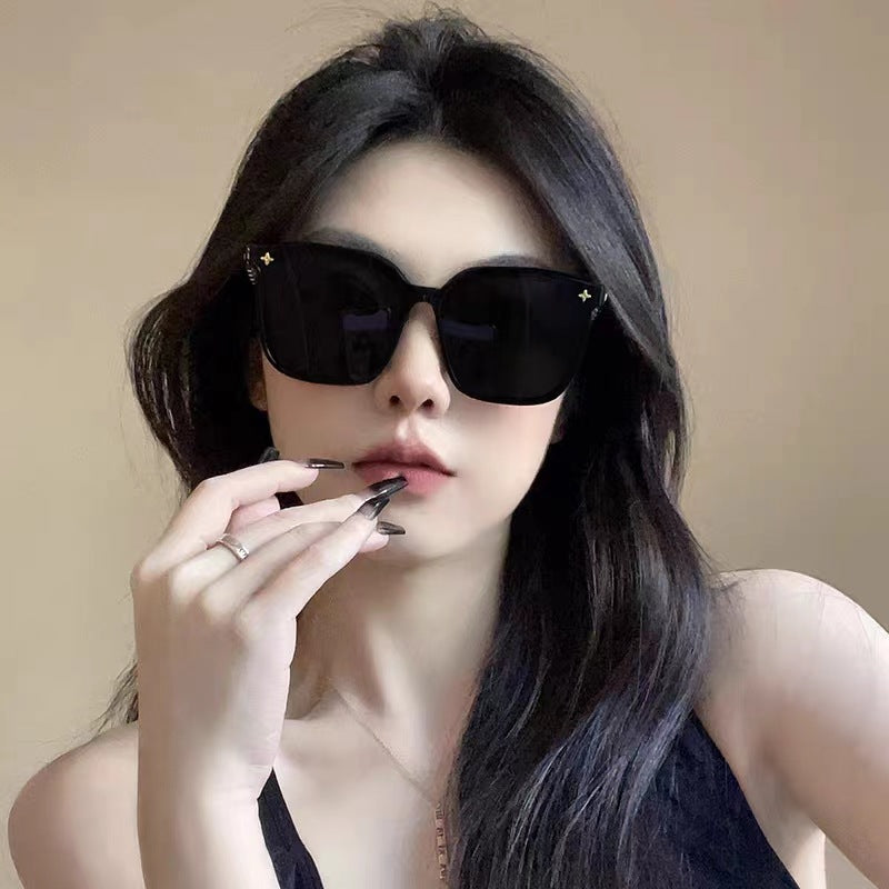 Wholesale Polarized Sunscreen Large Frame Round Face Slimming Glasses