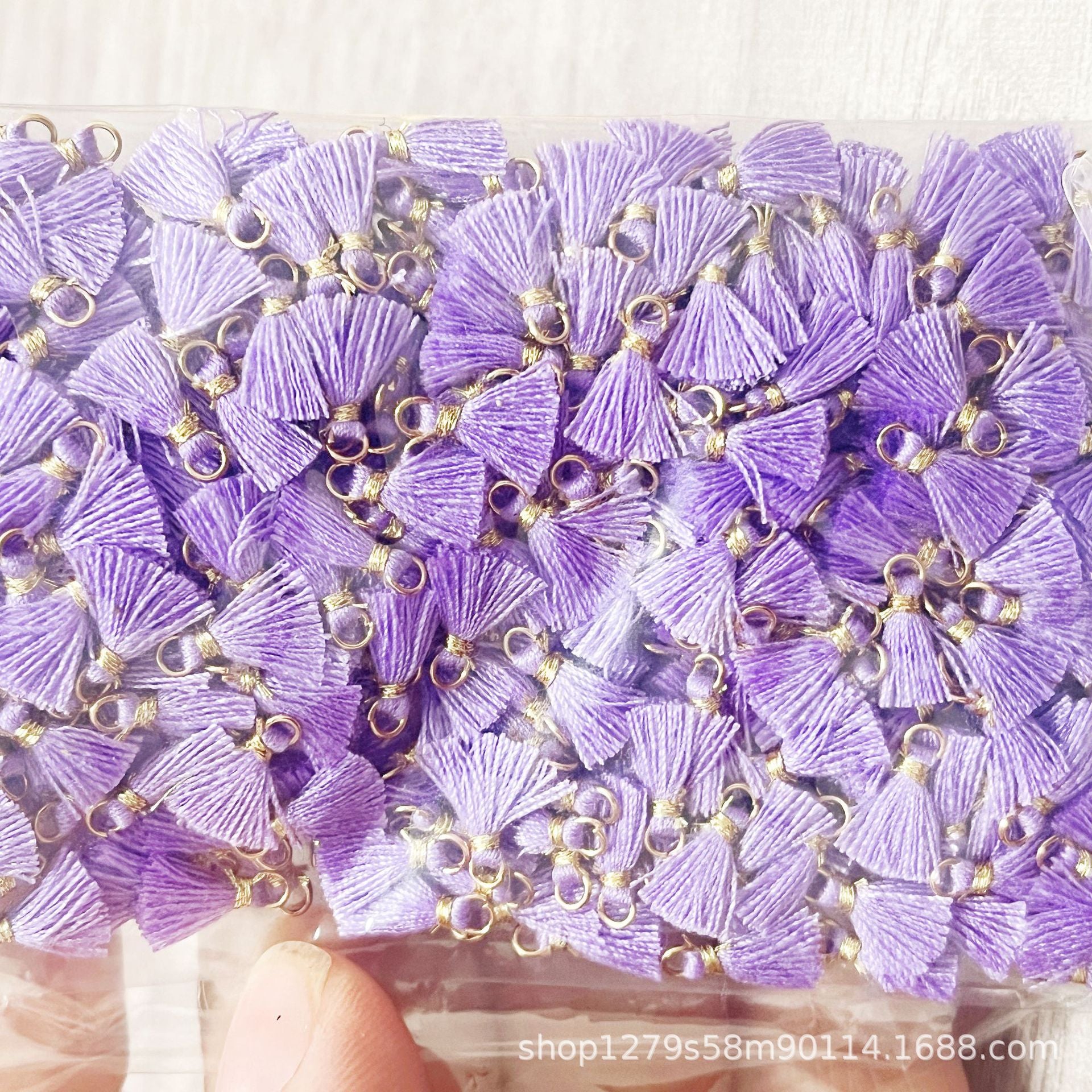 Wholesale 100PCS Mini Cotton Tassel  Earrings Hair Accessories Bracelet