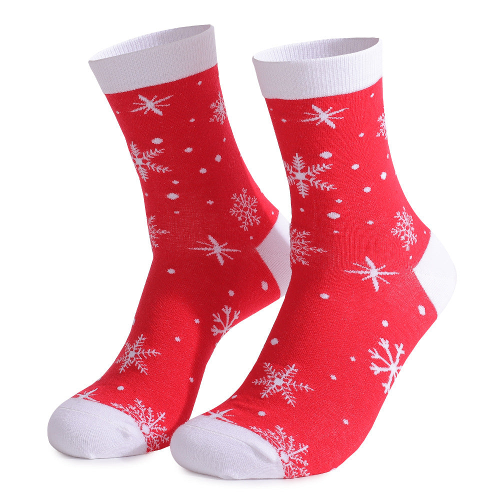 Wholesale Christmas Autumn and Winter Plus Size Middle Tube Cotton Socks