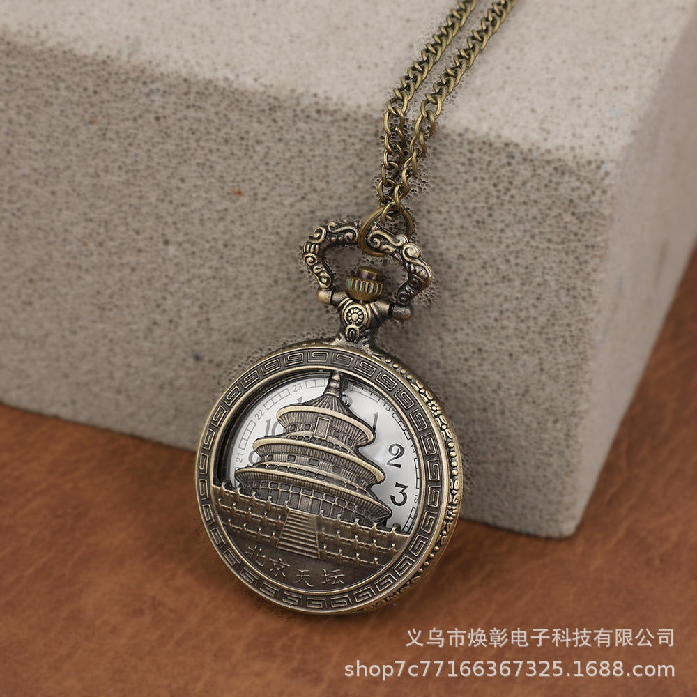 Wholesale Vintage Great Wall Tourist Souvenir Pocket Watch