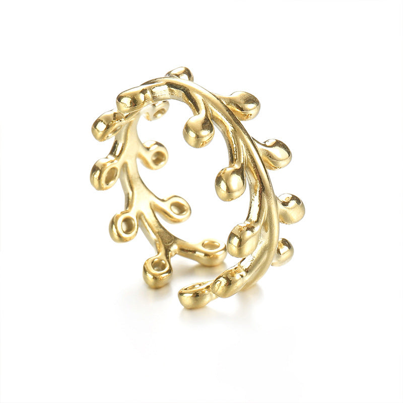 Wholesale Open Ring Colorless New Stainless Steel Ring