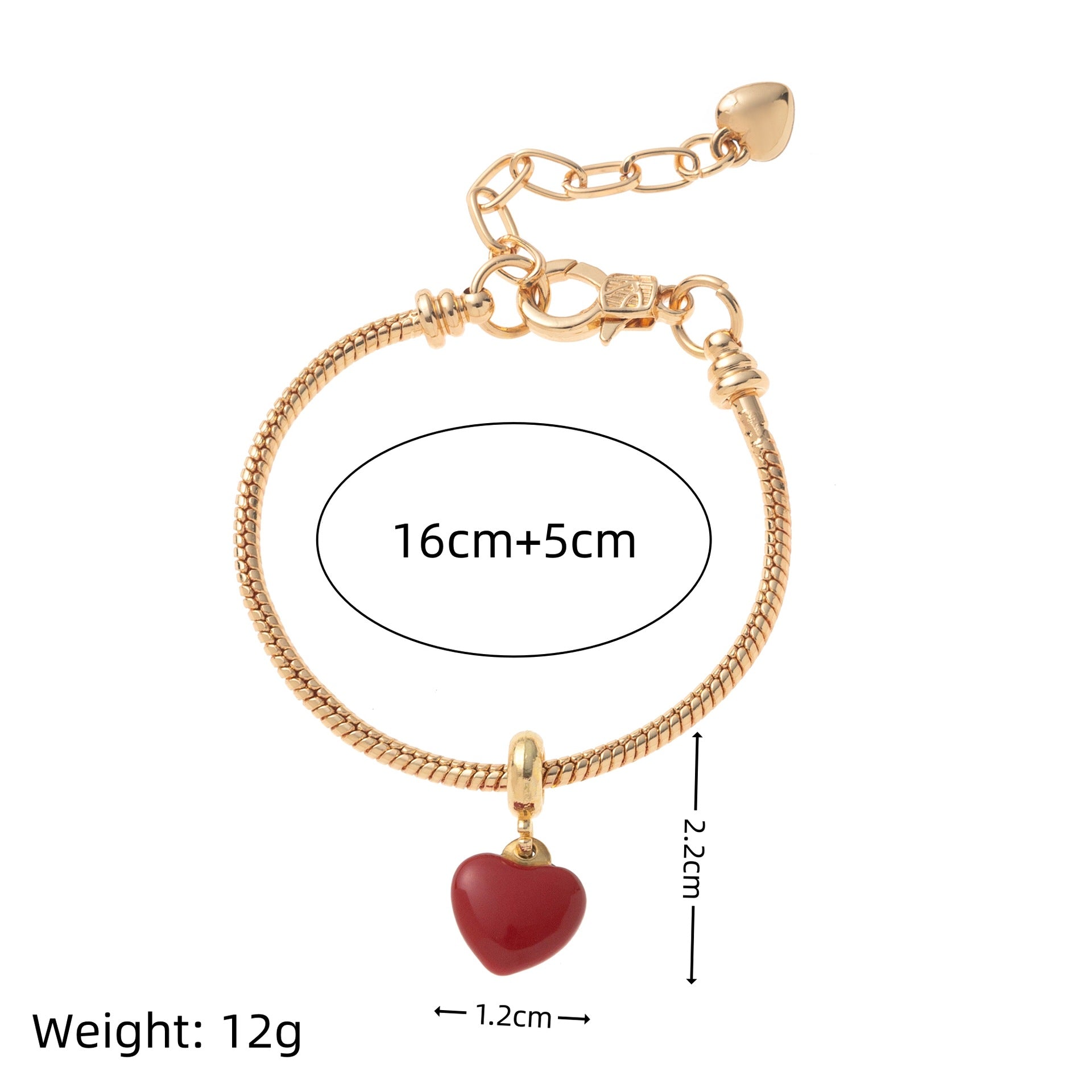 Wholesale  Strawberry Cherry  Pendant Color Dropping Fruit Series Bracelet
