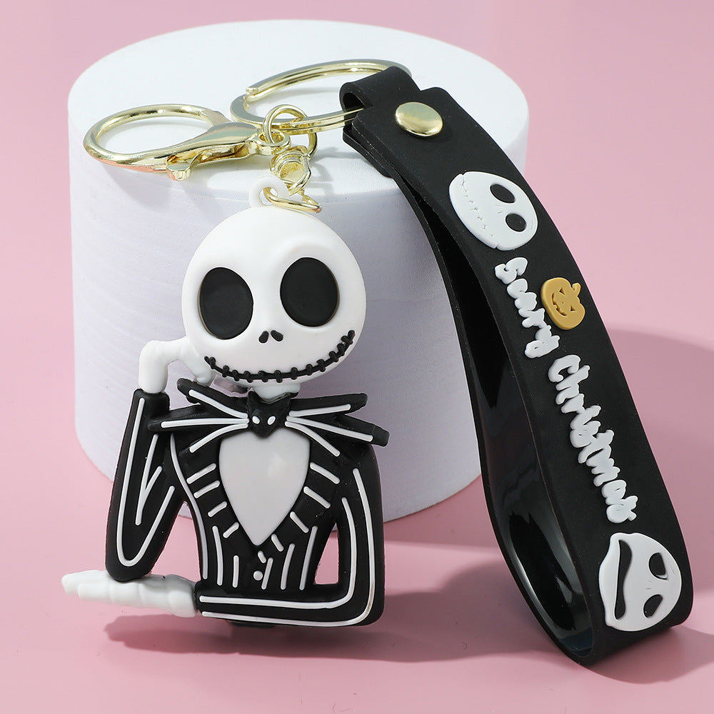 Wholesale PVC Keychain  Skull Design Cute Car Key Accessory Gift For Fans