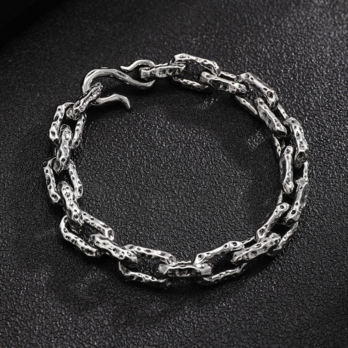 Wholesale Vintage Metal Men's Cross Hook Bracelet