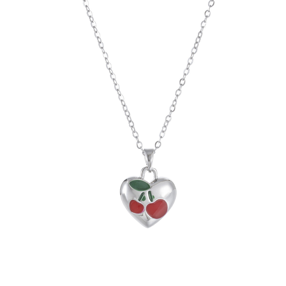 Wholesale Cherry necklace titanium steel clavicle chain