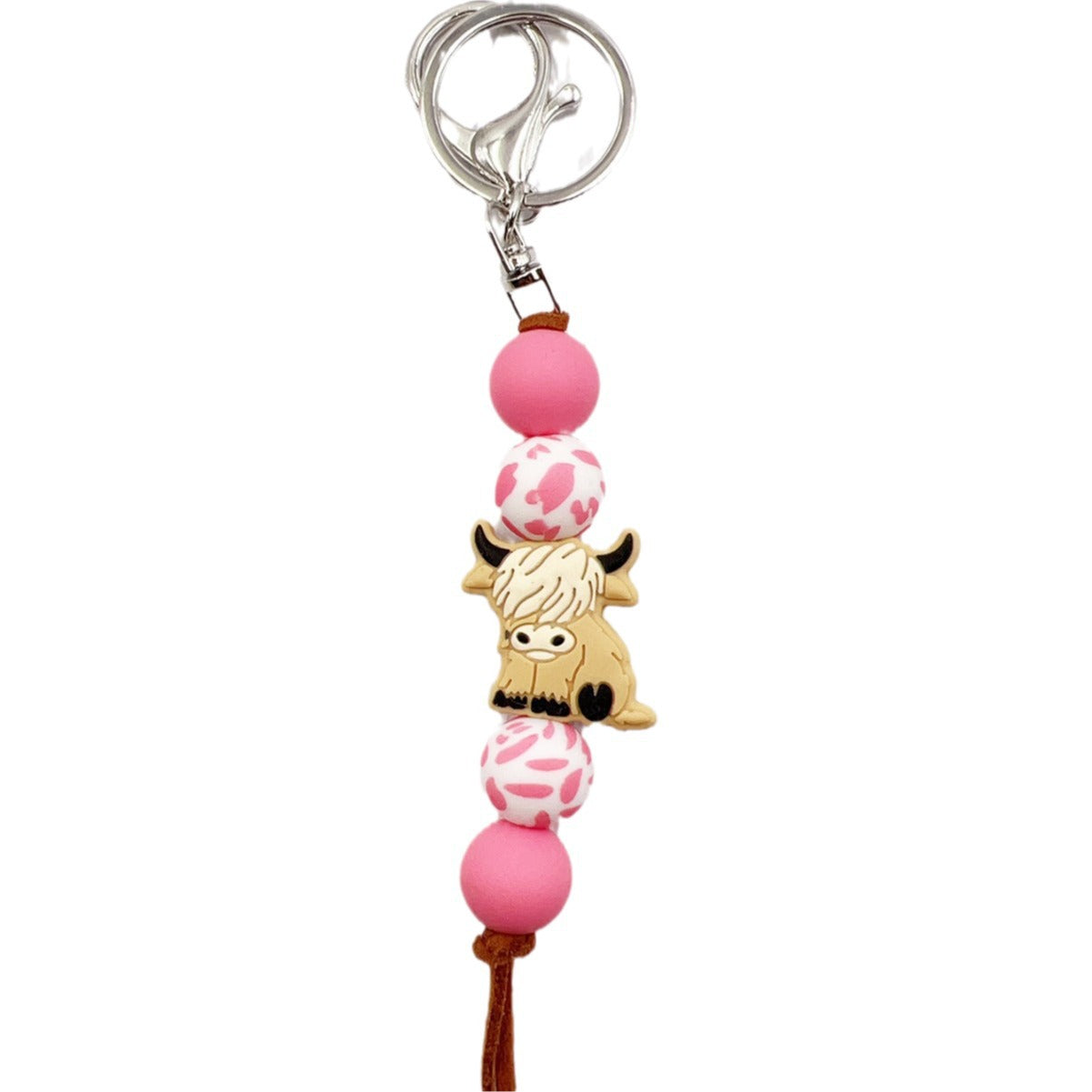 Wholesale Cartoon Western-style yak  Beaded Keychain