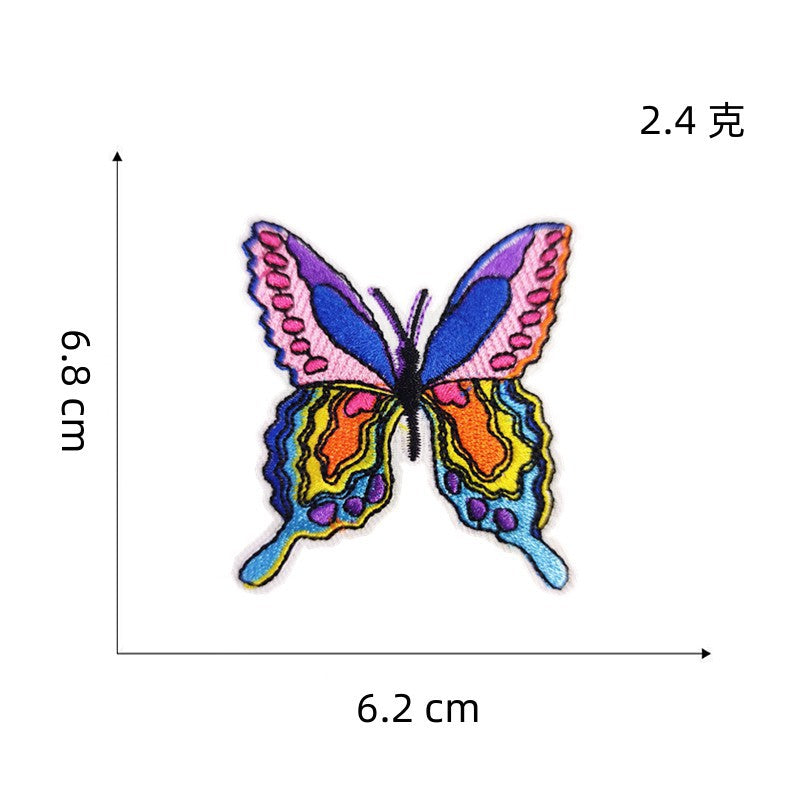 Wholesale DIY Embroidery Cloth Colorful Series Bear Flower Hat Clothes Patch FS