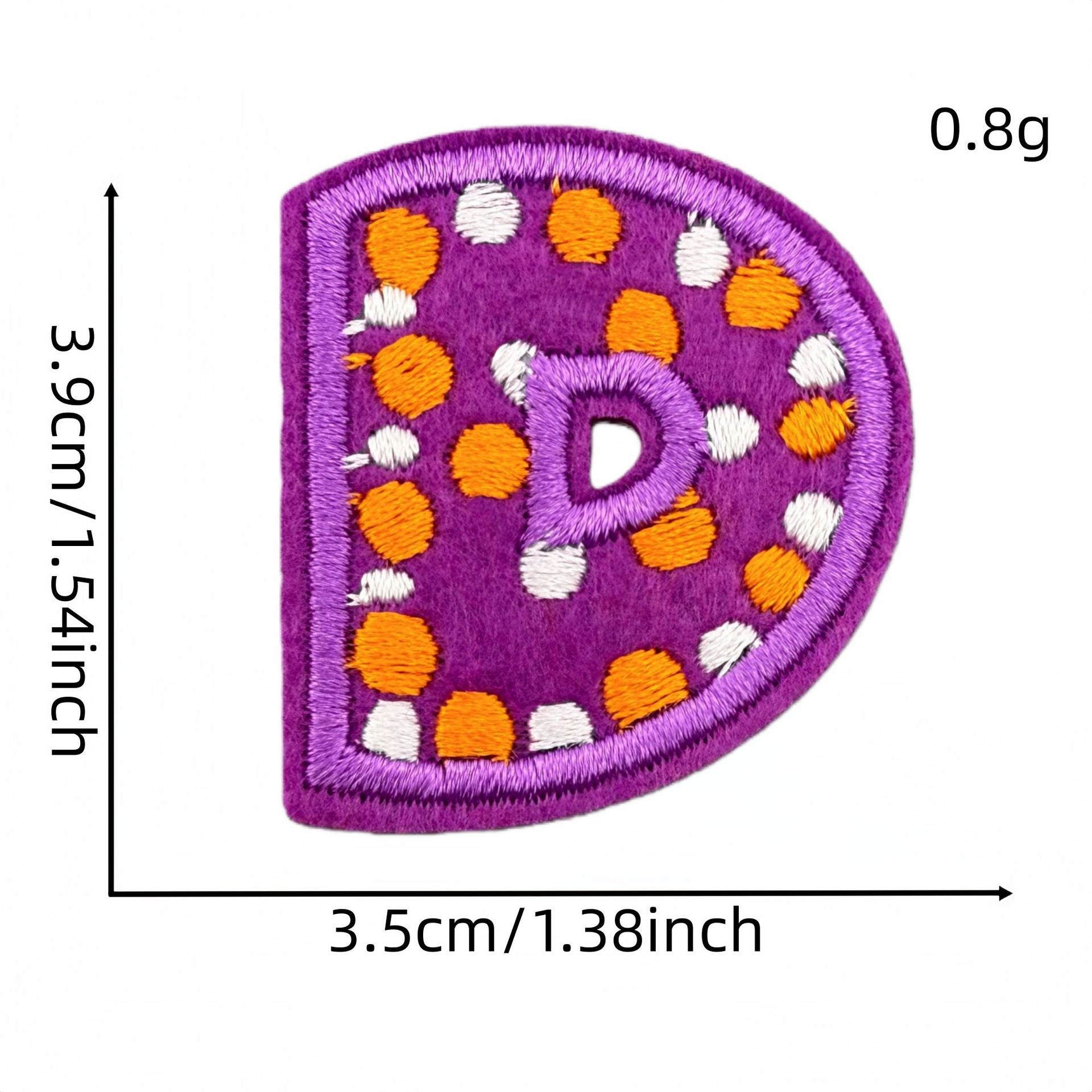 Wholesale Polyester Cartoon Alphabet Embroidery Patches Iron On DIY Clothing Bag Accessory