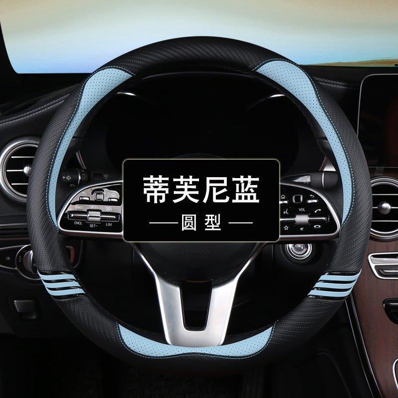 Wholesale Car Steering Wheel Non-slip Sweat-absorbent Round Cute Cartoon Fiber Grip Cover