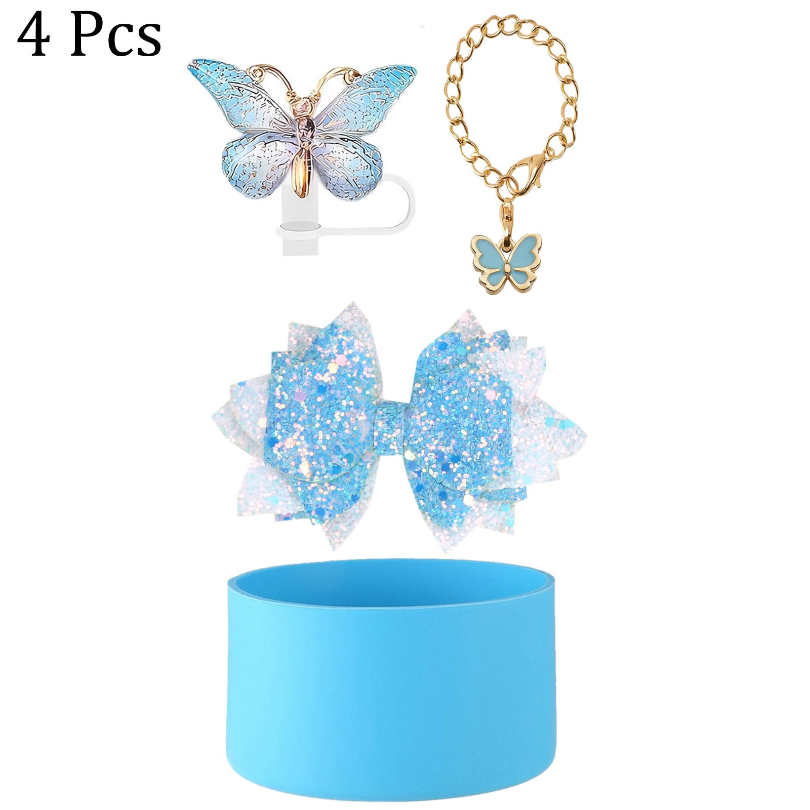 Wholesale Bowknot sequined rose straw hat decorated with silicone cup holder