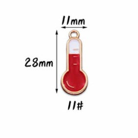Wholesale 10pcs Doctor Nurse Thermometer Alloy Oil Drop Pendant Diy Pendant