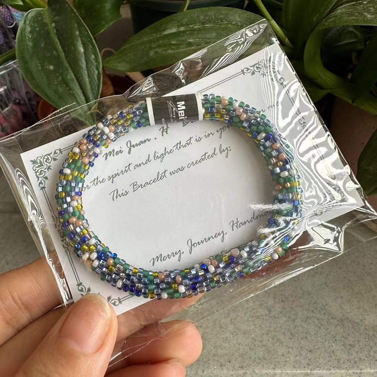 Wholesale Hand-woven Japanese Essential Oil Diffuser Beads Nepal Bracelet