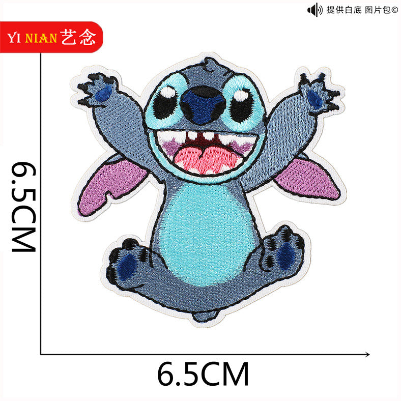 Wholesale Pink and Blue Cute Cartoon embroidery cloth stickers  patch OLY Exclusive