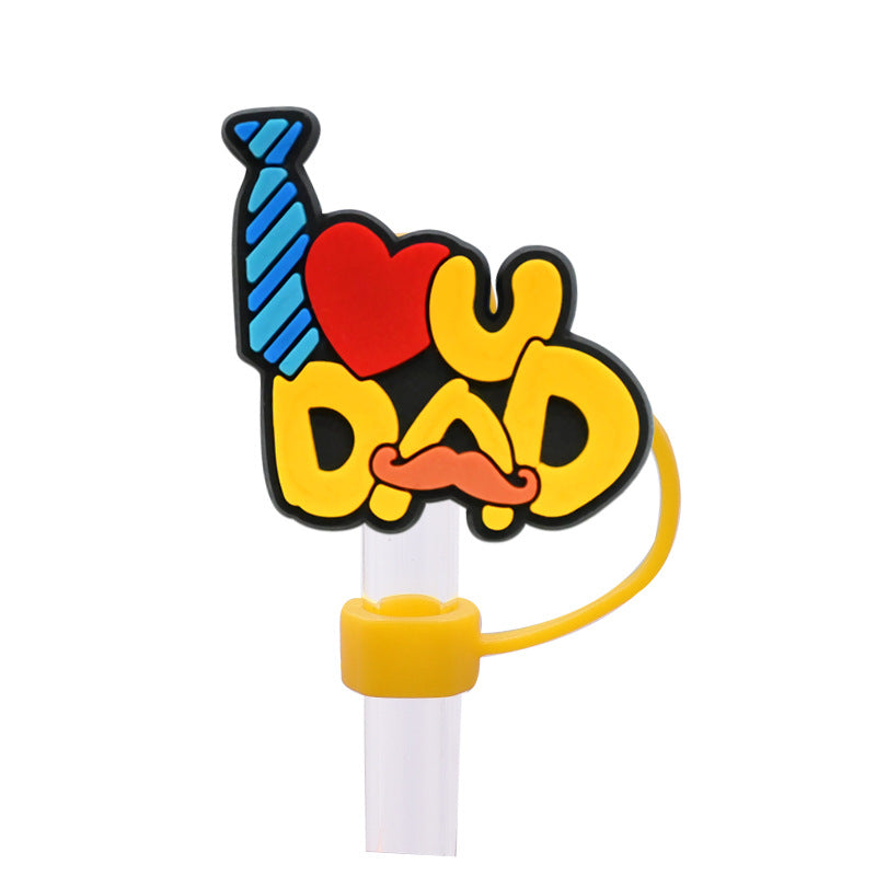 Wholesale Random 100pcs/pack    Father' s Day internet celebrity dust plug straw hat  Straw Tube Cap