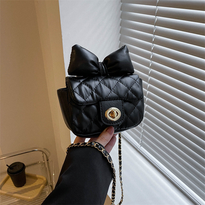 Wholesale Fashion Chain Crossbody Bowknot Mini Lipstick Bag