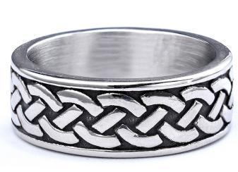 Wholesale  Simple Retro Punk Goethe Ring Titanium Steel Rust-free Fashion Jewelry Ring Pendant