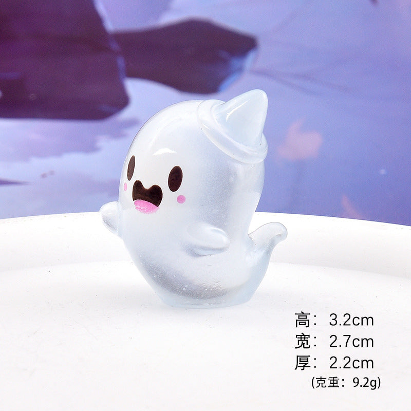 Wholesale  Luminous Ghost Resin Keychain Car Key Accessory