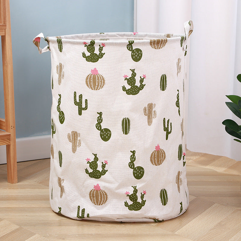 Wholesale Cotton and Linen Foldable Waterproof Storage Baskets