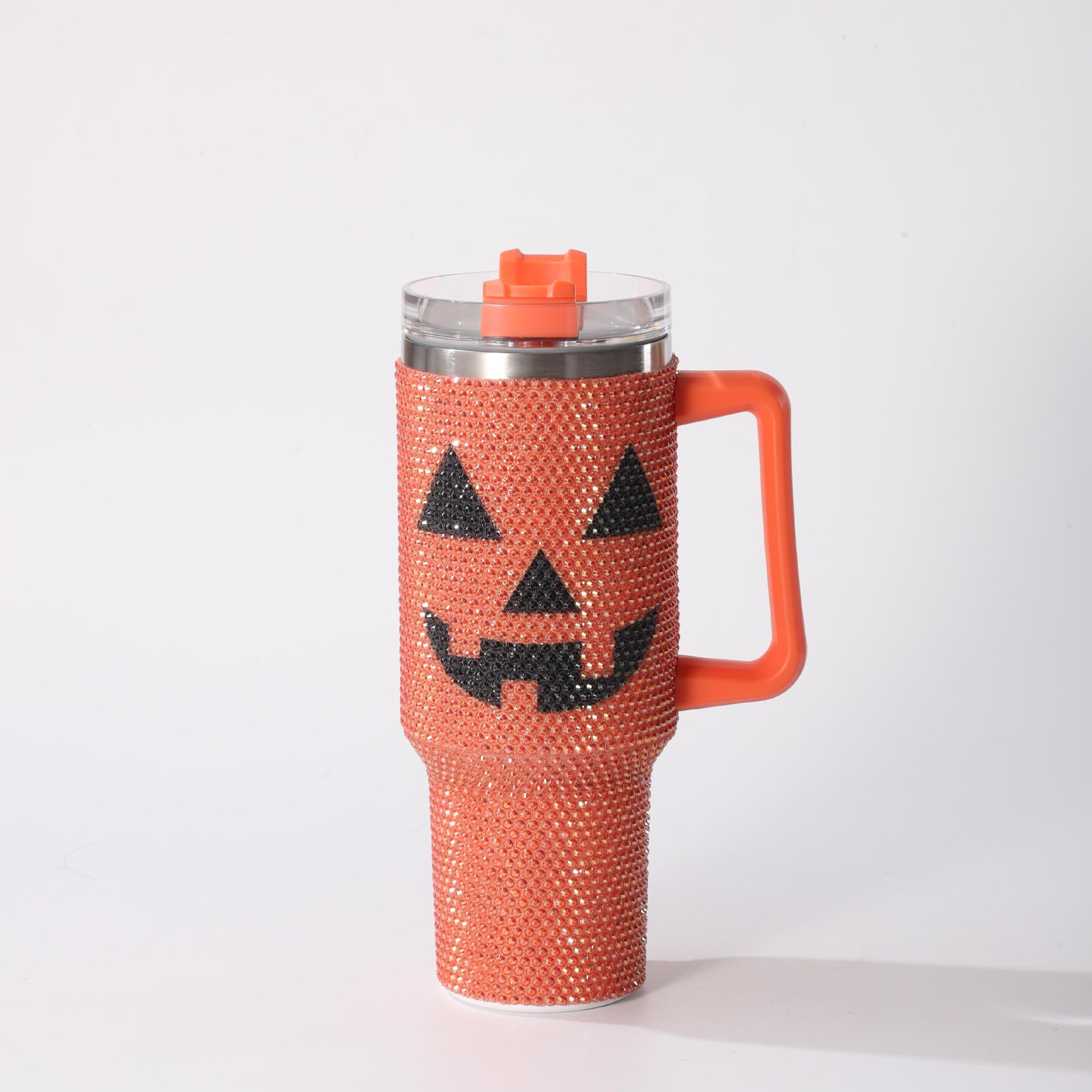 Wholesale pumpkin face cup 40oz large capacity stainless steel car ice bully cup