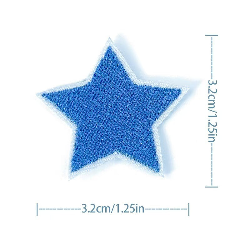 Wholesale Embroidered Star Patches 36 Pack Sew On Appliques For Clothing And Towels Fashion Accessory DIY Gift Resale
