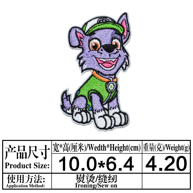 Wholesale Cute Puppy Embroidery Patches 23 Styles Cartoon Cloth Patch Set For Clothing Bags Towels Kids DIY Repair Decor Chic Fashion Accessory