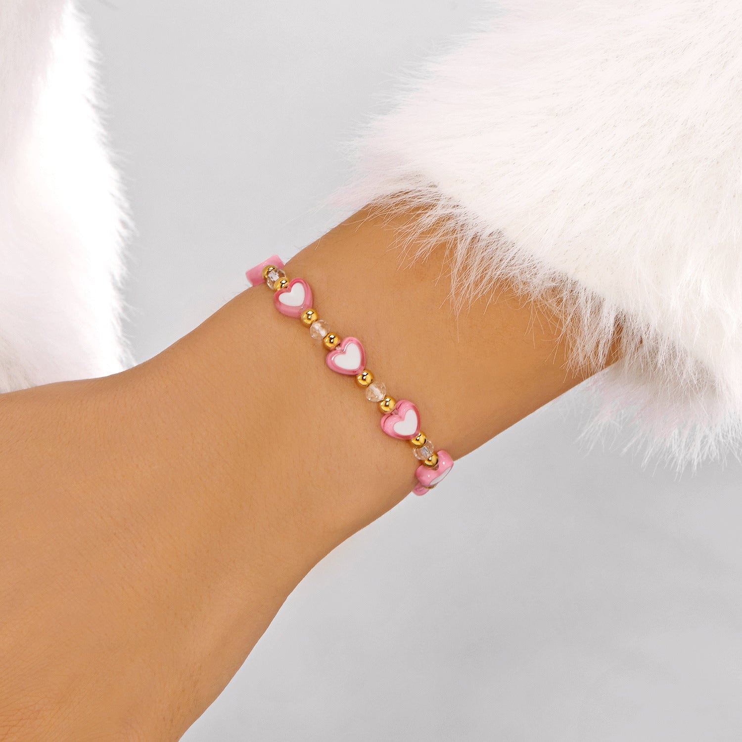 Wholesale Valentine' s Day  Envelope Love Crystal Soft y Cardboard Bracelet