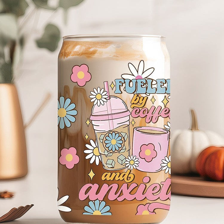 Wholesale  Butterfly Knot Dessert Beverage 16oz Cup UV DTF Wraps