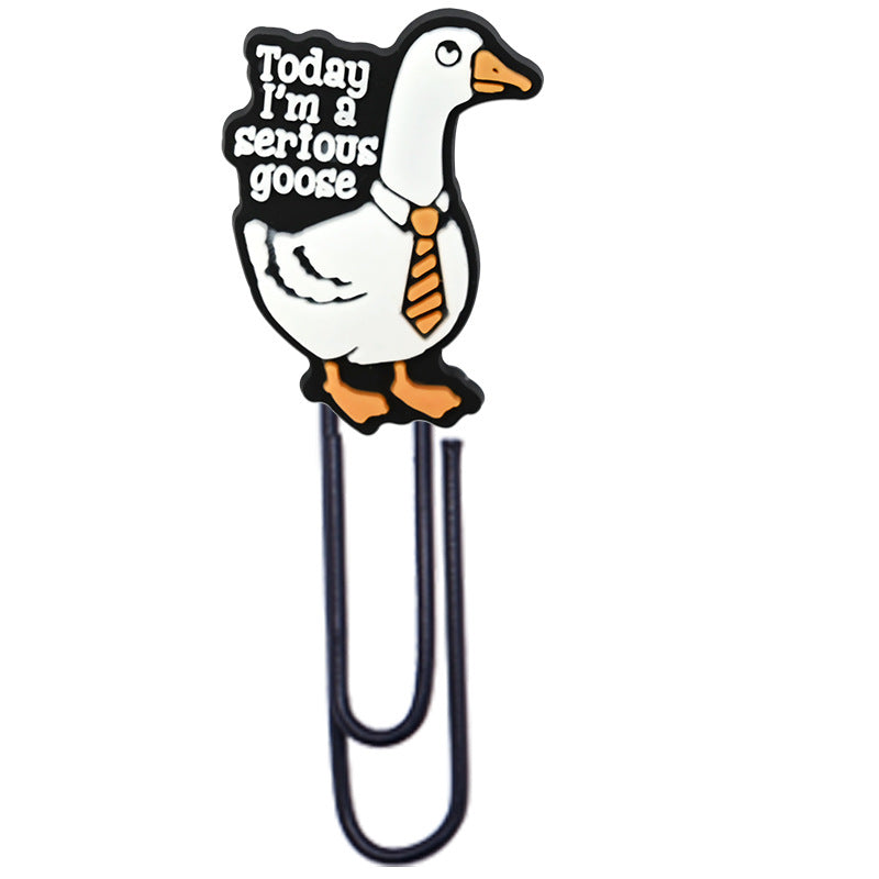 Wholesale  Random Cartoon Swan Paper Clip Bookmark
