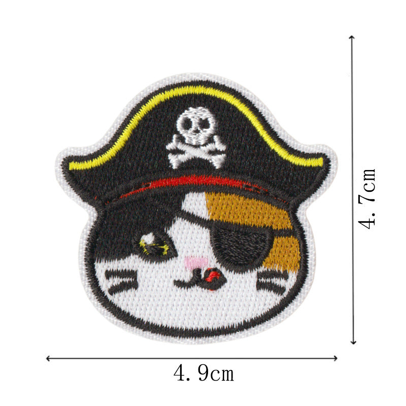 Wholesale Cat Embroidery Patch Set Iron On DIY Decorative Badges For Pencil Case And Pants Trendy Gift Boutique Resale