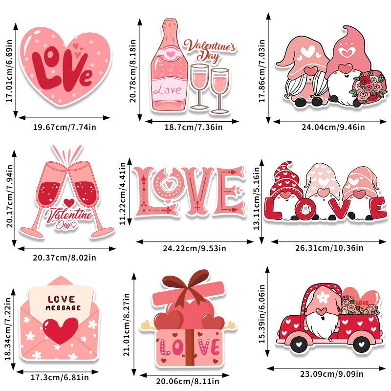 Wholesale Valentine's Day Decoration Door Hanging Love Party Hanging Decoration