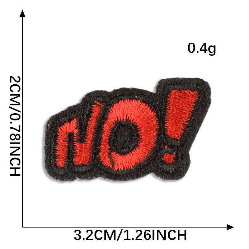 Wholesale Computer embroidery heart patch accessories embroidery cloth patch