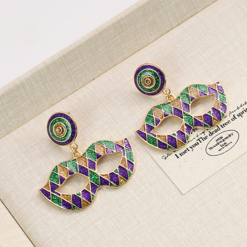 Wholesale Carnival Color Niche Design Sense Earrings for Women