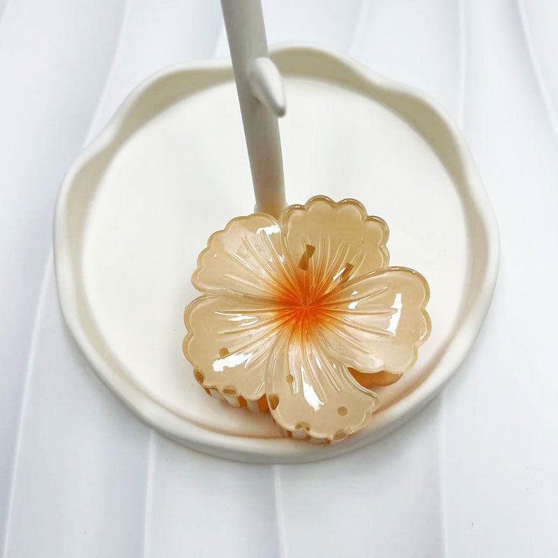 Wholesale Curly Flower Women's Fashion High-end Women's Shark Clip Hair Accessories