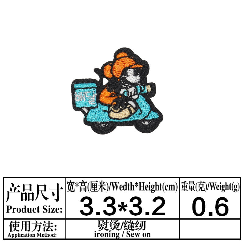 Wholesale Round Cartoon Mouse Embroidered Patch For Clothing Bags And Towels A Chic Decorative Accent OLY Exclusive