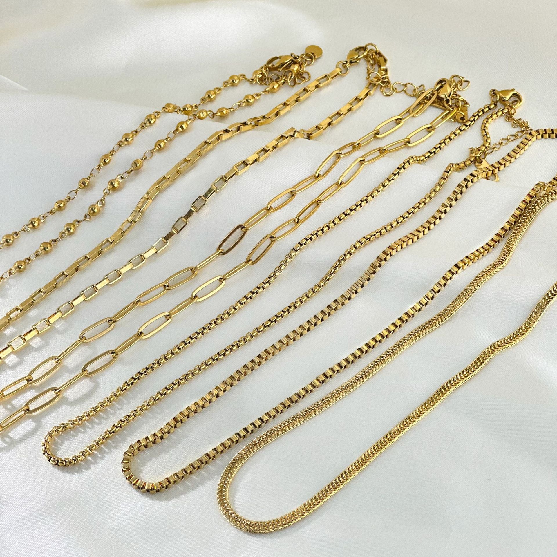 Wholesale  Titanium Steel Chain Necklace DIY Matching Pendant  18K Gold