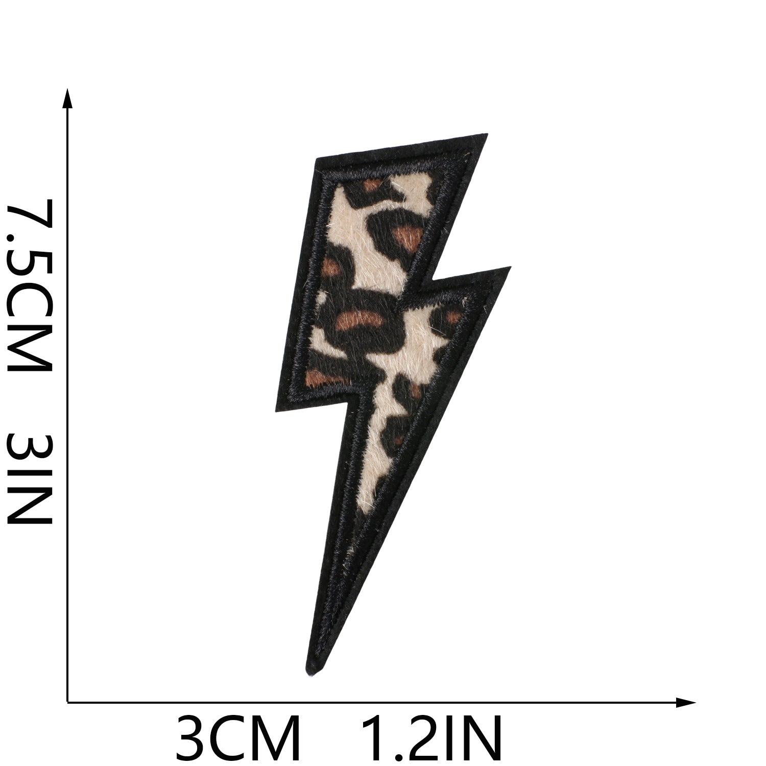 Wholesale Leopard Print Embroidered Patches Heart And Star Motif Applique For Clothing Bags Stylish DIY Decoration Gift