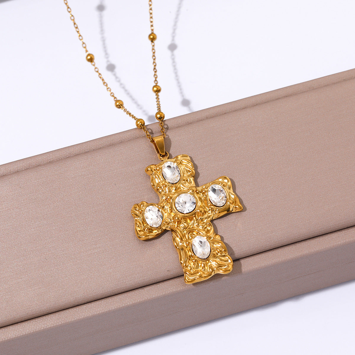 Wholesale Stainless steel necklace cross pendant