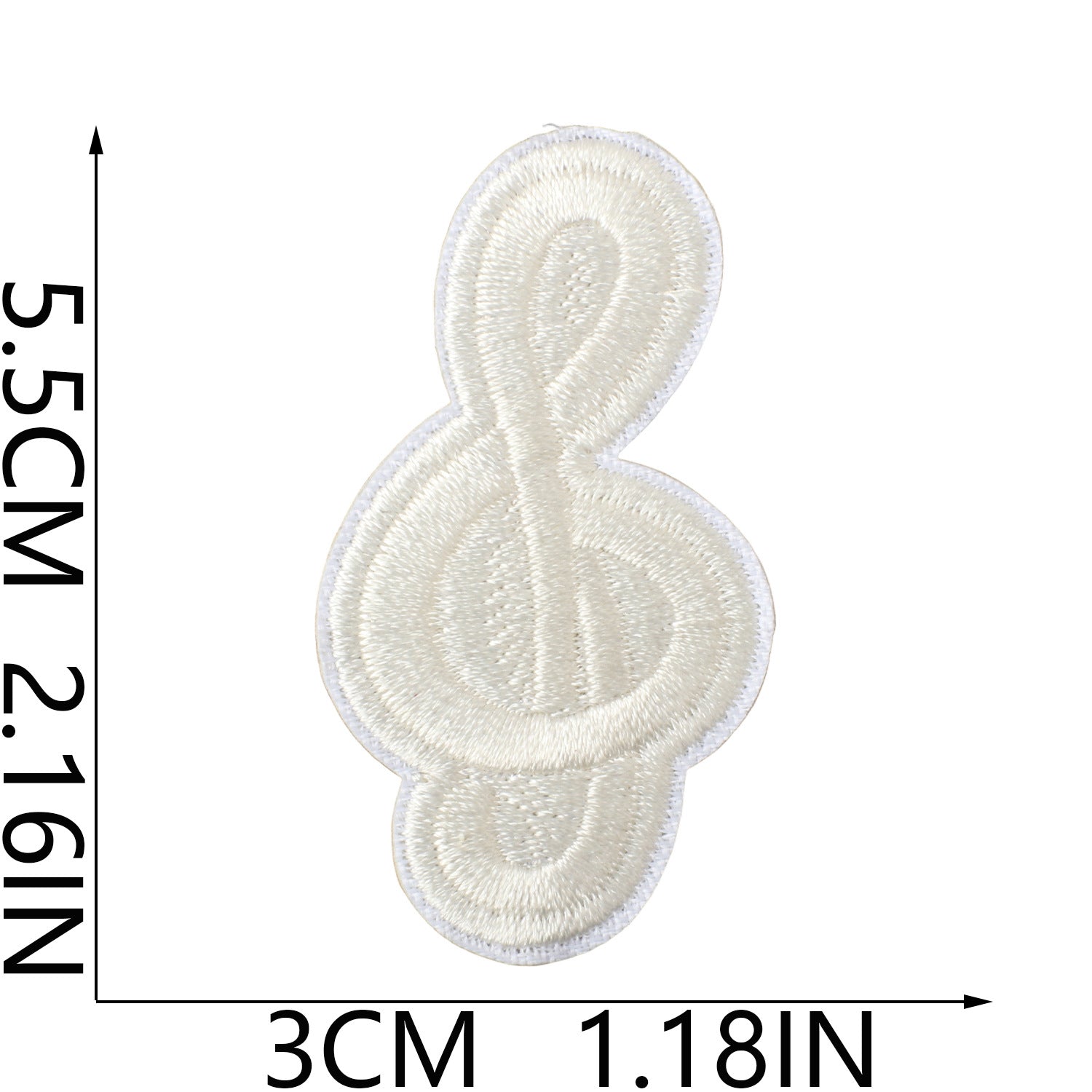 Wholesale Music Note Embroidered Patches For Clothing DIY Repair Decorative Self Adhesive Craft Accessory