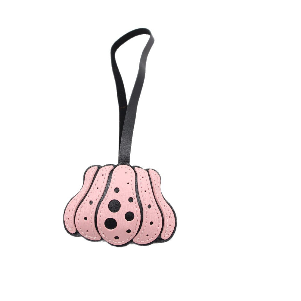 Wholesale Artificial Leather  Pumpkin Lanyard Bag Charm Trendy Fashion Accessory For Party Gifts