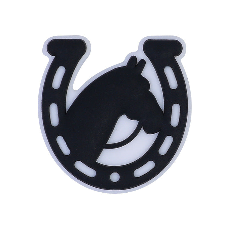 Wholesale 20PCS Cartoon Bull Head DIY Beaded Pen Ornaments Silicone Beads