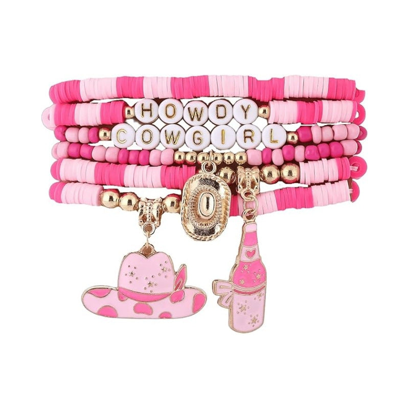 Wholesale Western Cowboy Series Soft Ceramic Cowboy Hat Boots Bracelet